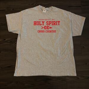 Grey ‘Property Of Holy Spirit Cross Country’ Graphic Tee